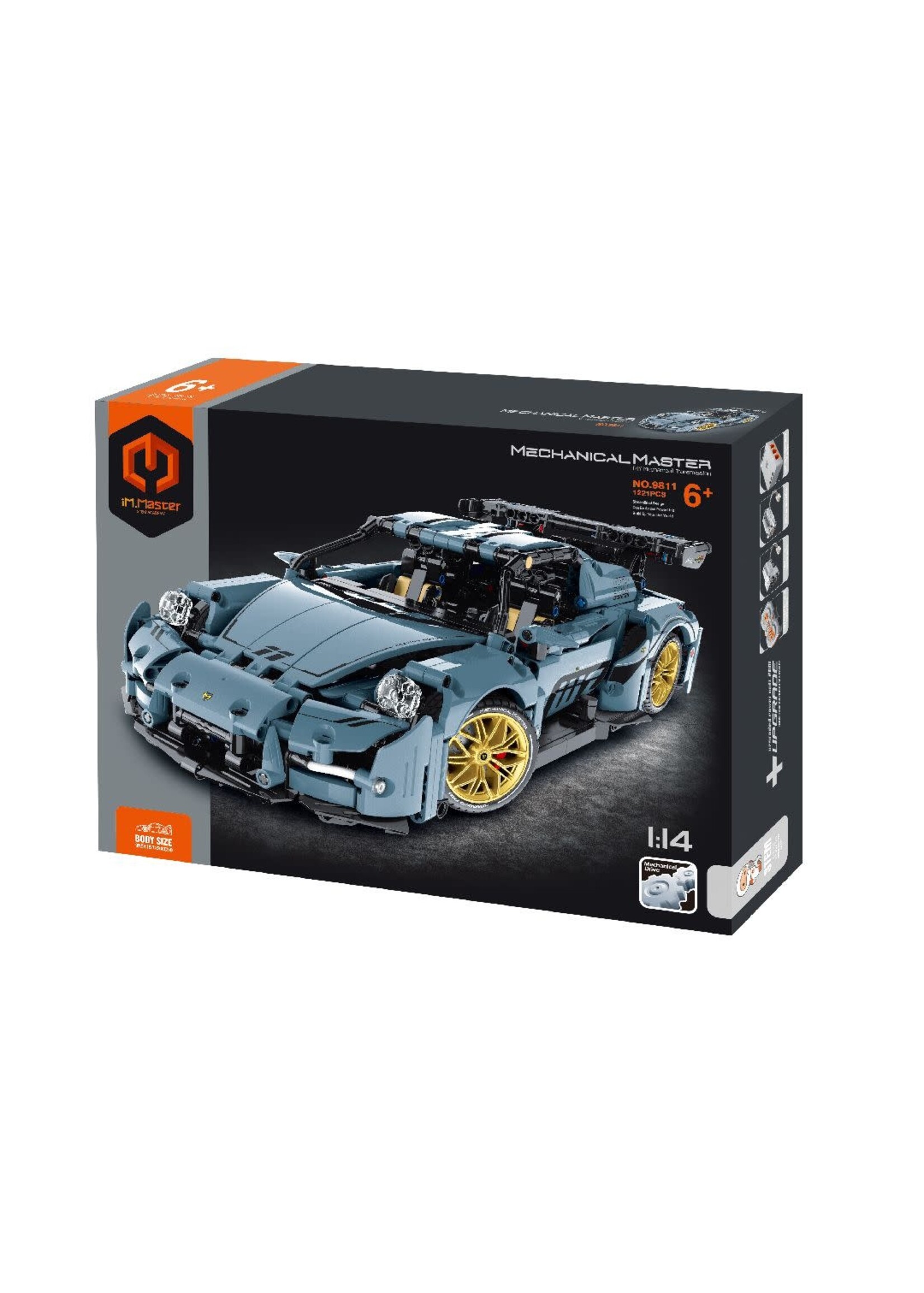 iM.Master IMM9811 1/14 SuperCar (static, non-remote control) - 1221 Pieces