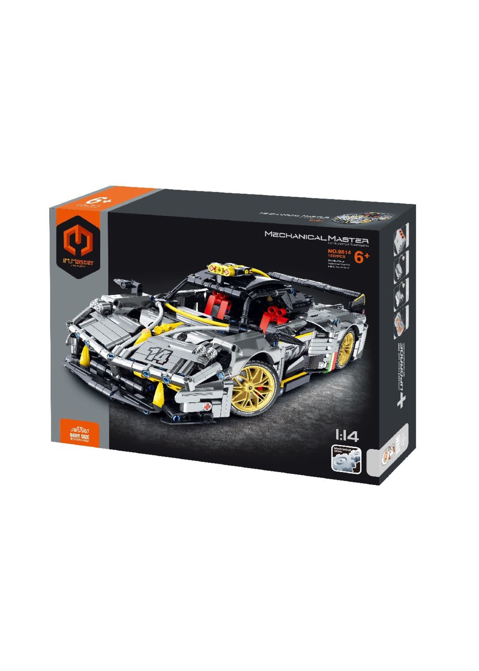 iM.Master IMM9814 1/14 SuperCar (static, non-remote control) - 1237 Pieces