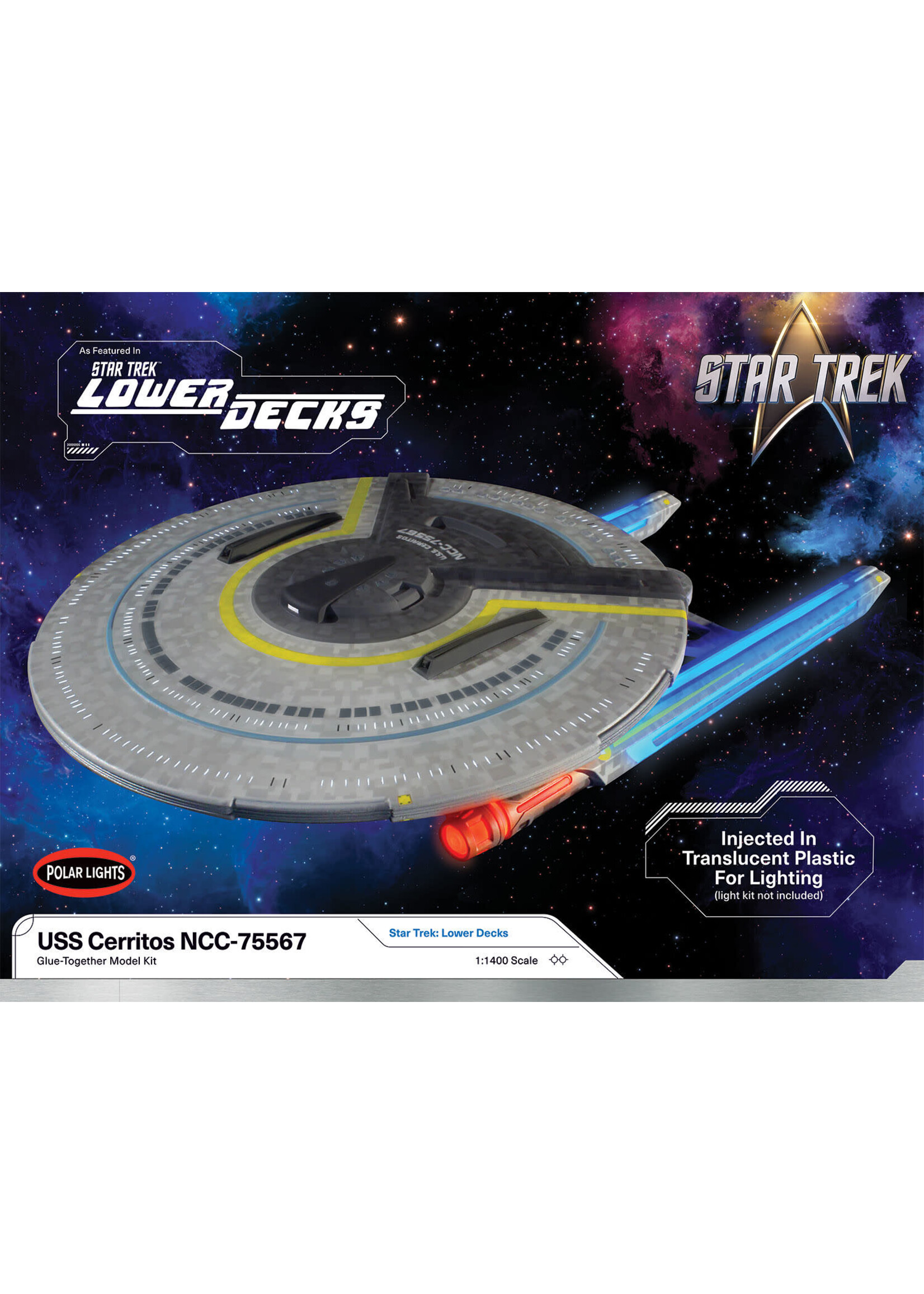 Polar Lights POL1002 Star Trek Lower Decks USS Cerritos NCC-75567 (1/1400)