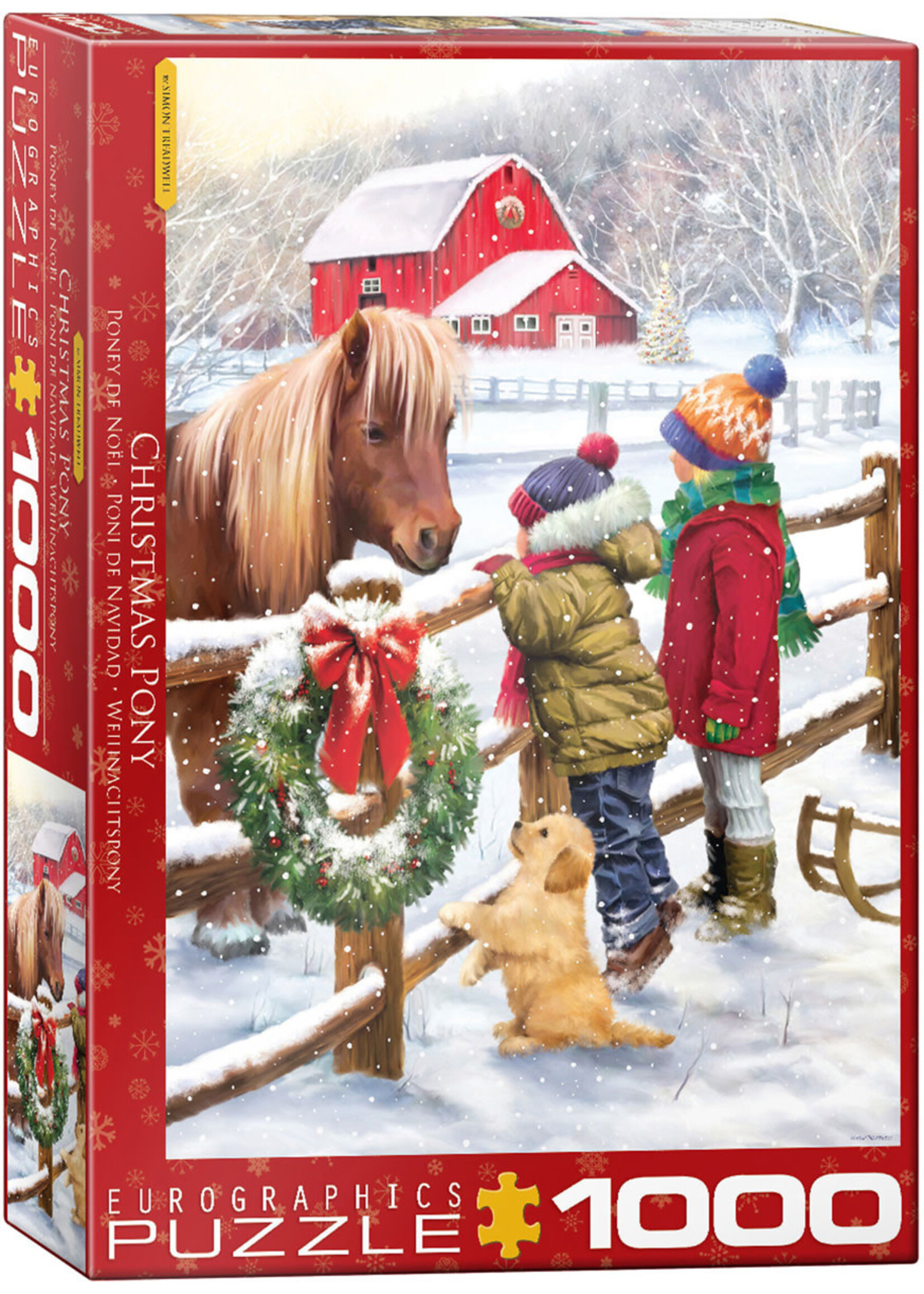 Eurographics EUR60005638 Christmas Pony (Puzzle1000)