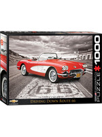 Eurographics EUR0665 1959 Corvette Route 66 (Puzzle1000)