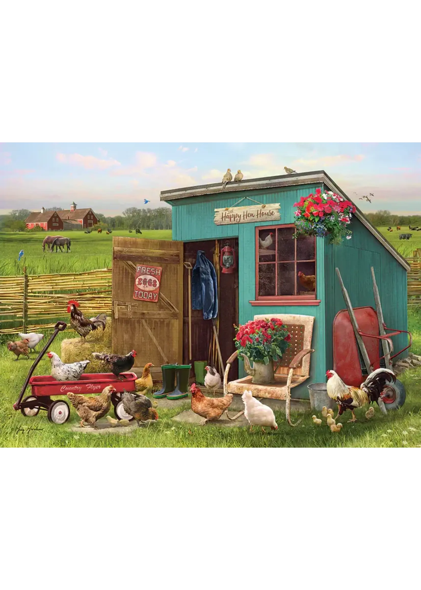 Cobble Hill CH58898 Happy Hens (TrayPuzzle35)