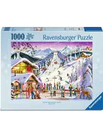 Ravensburger RAV12001719 Greg Paprocki: Christmas Slopeside Spirit (Puzzle1000)