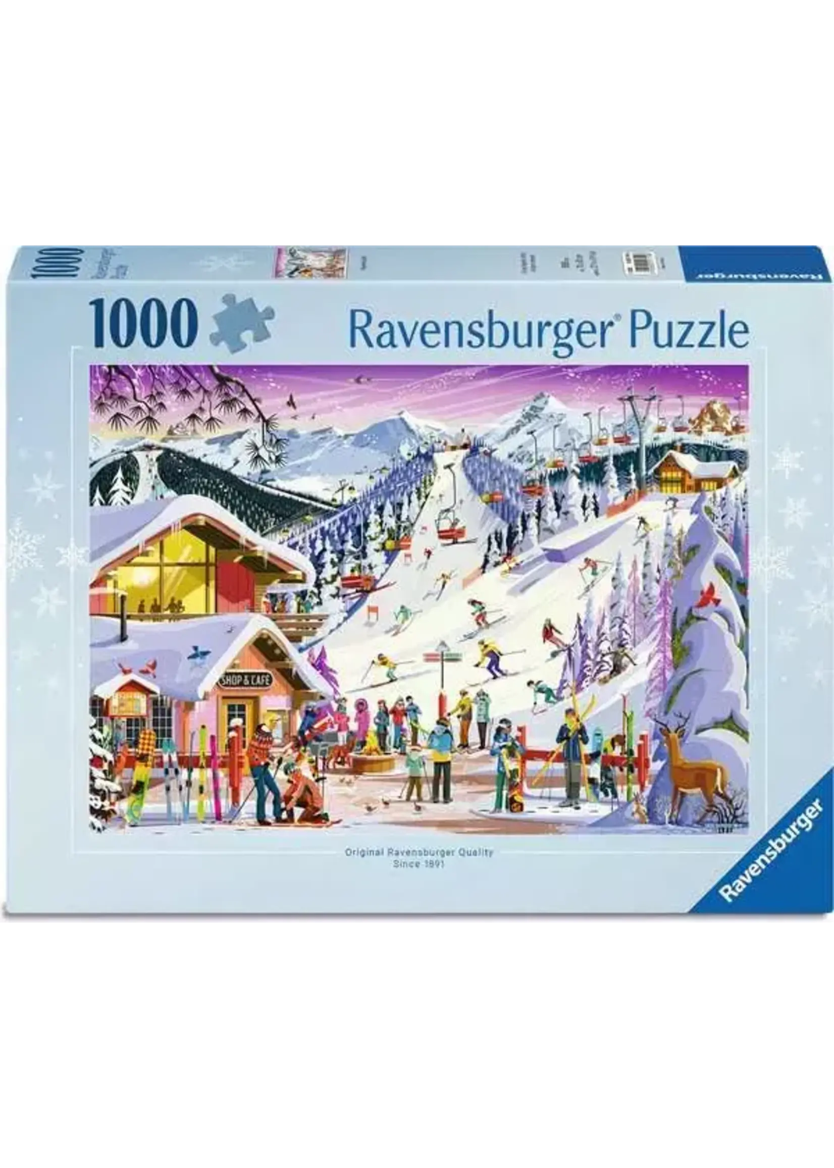 Ravensburger RAV12001719 Greg Paprocki: Christmas Slopeside Spirit (Puzzle1000)