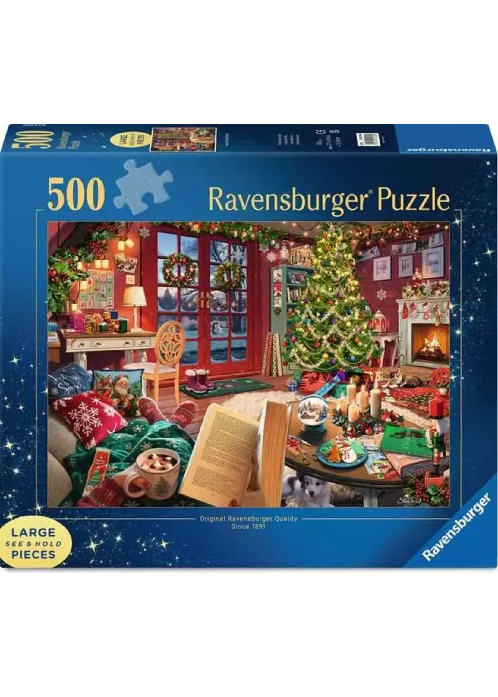 Ravensburger RAV12001805 Cozy Christmas Retreat (Puzzle500)