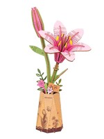 ROKR ROKRW071 Pink Lily 3D Wooden Puzzle