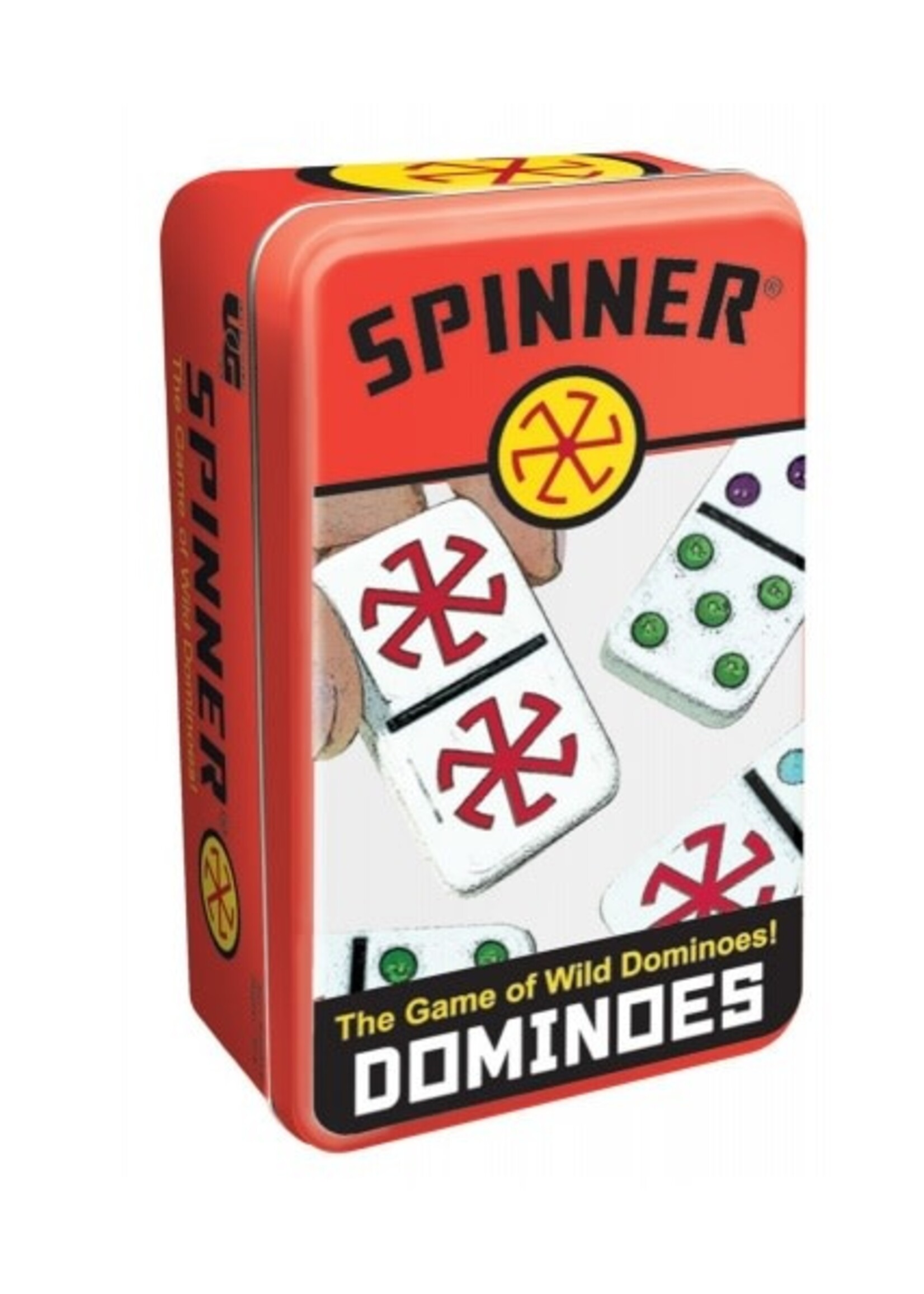 Dominoes Spinner Tin