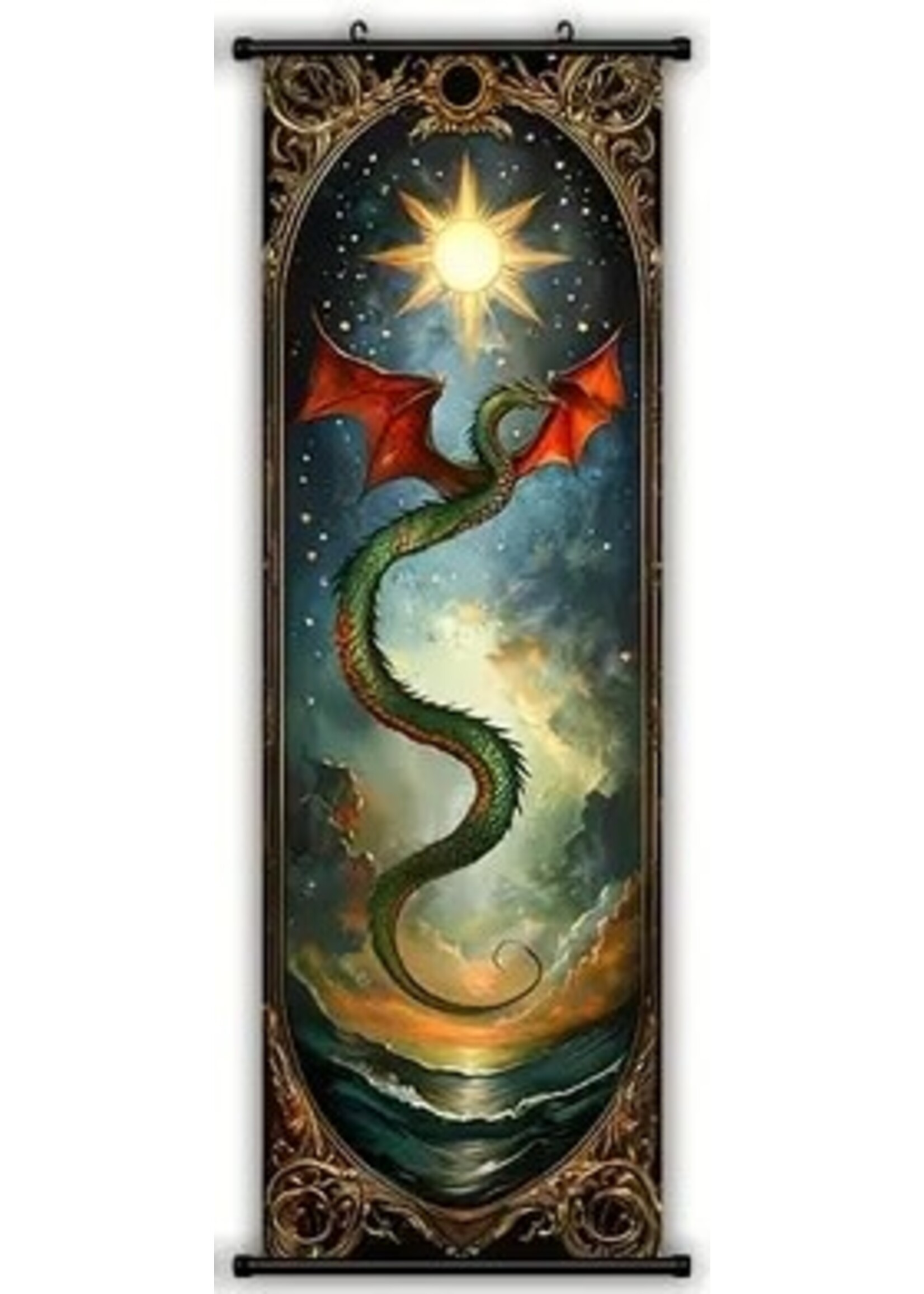 Hanging Wall Banner 15x47 Inch Mythic Dragon #5