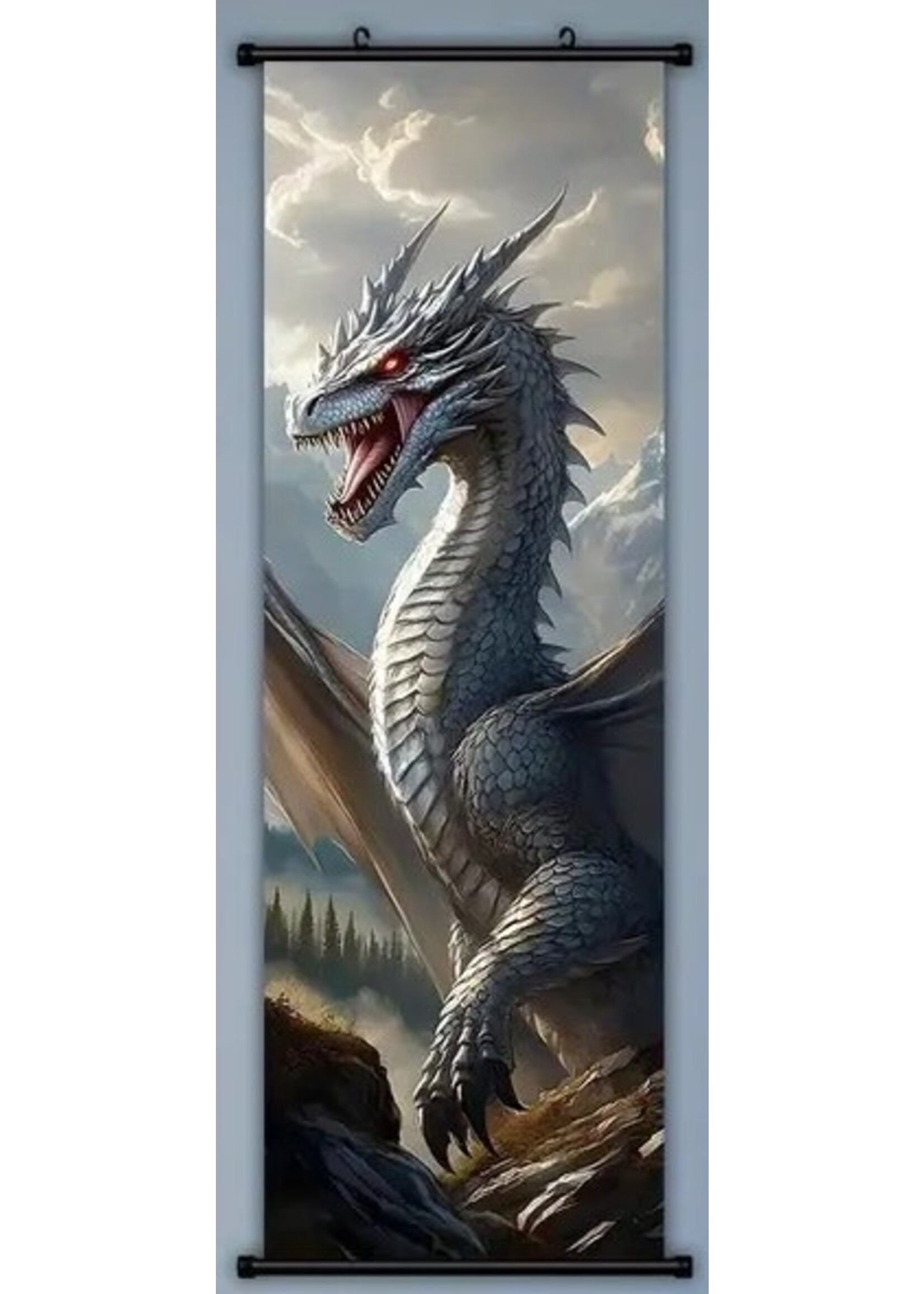 Hanging Wall Banner 15x47 Inch Fantasy Dragon #3