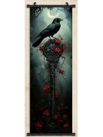 Hanging Wall Banner 15x47 Inch Raven #1