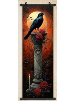 Hanging Wall Banner 15x47 Inch Raven #2