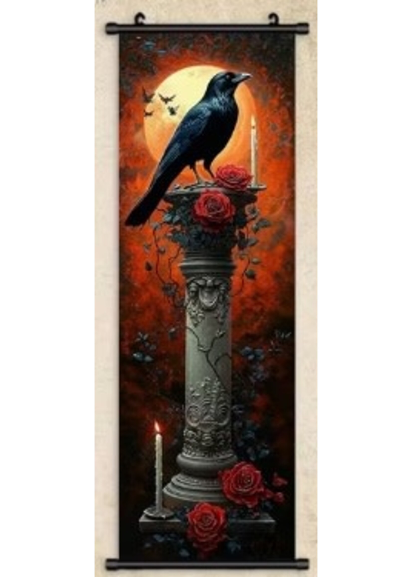 Hanging Wall Banner 15x47 Inch Raven #2