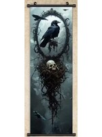 Hanging Wall Banner 15x47 Inch Raven #3