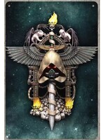 Metal Wall Sign 8x12 Inch Dark Angels Logo