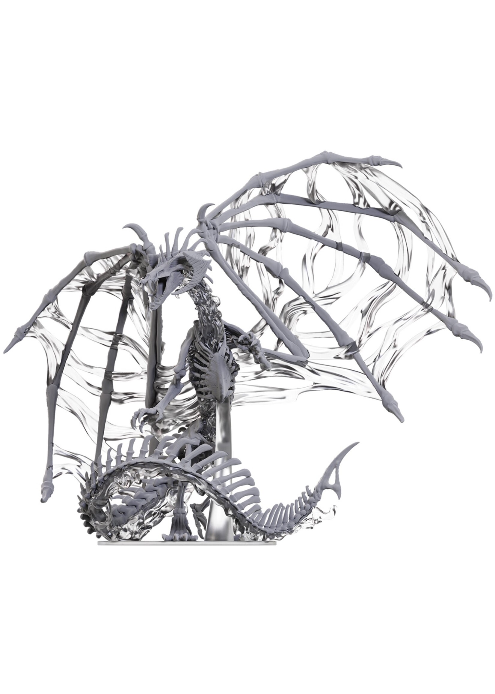 WizKids WK90797 DND Icons Black Dracolich Dragon Unpainted
