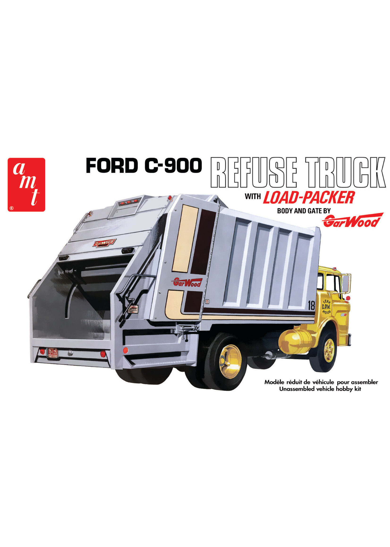 AMT AMT1247 Ford C-600 Refuse Truck with Load Packer (1/25)