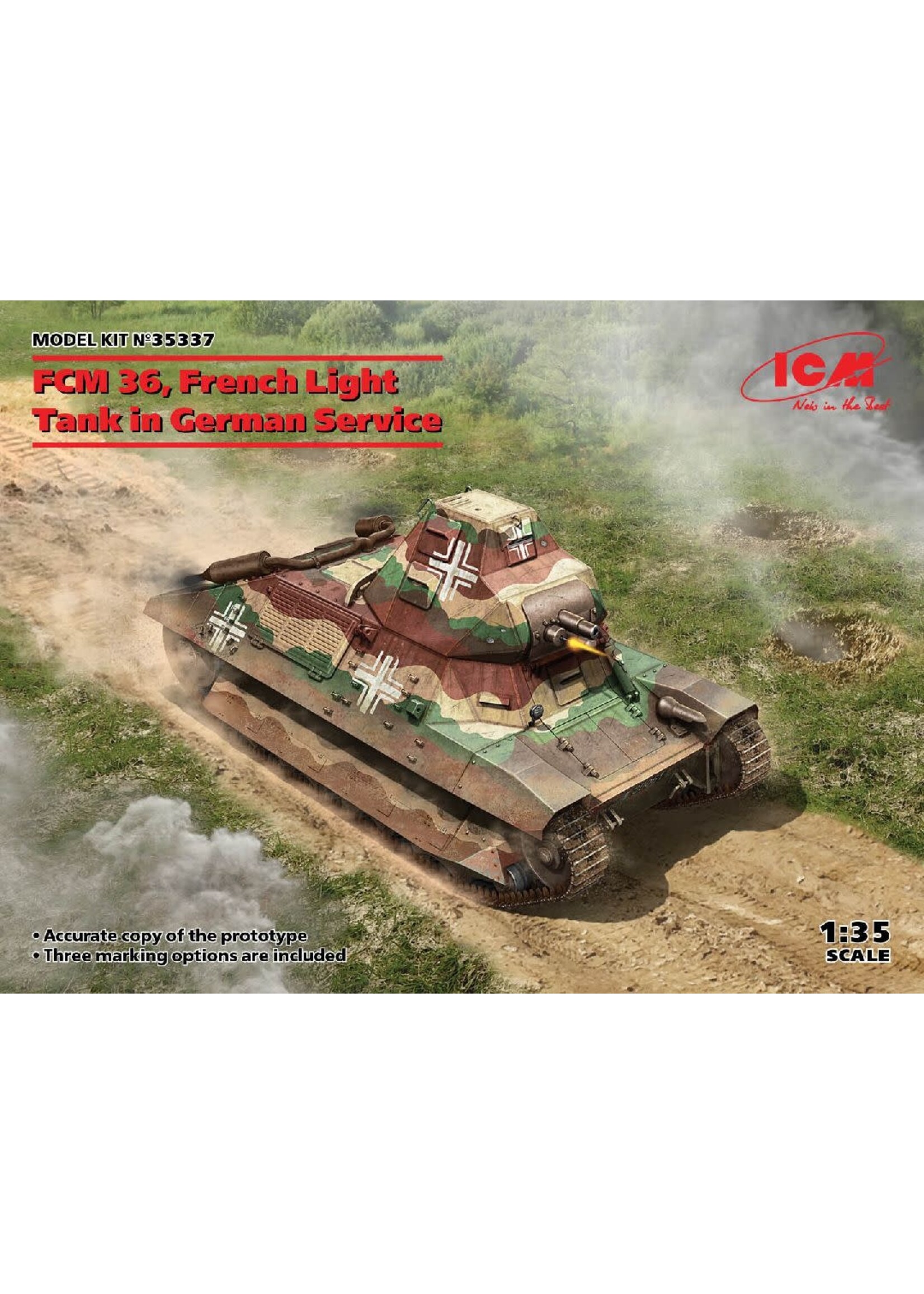ICM ICM35337 FCM36 French Light Tank in German Service (1/35)