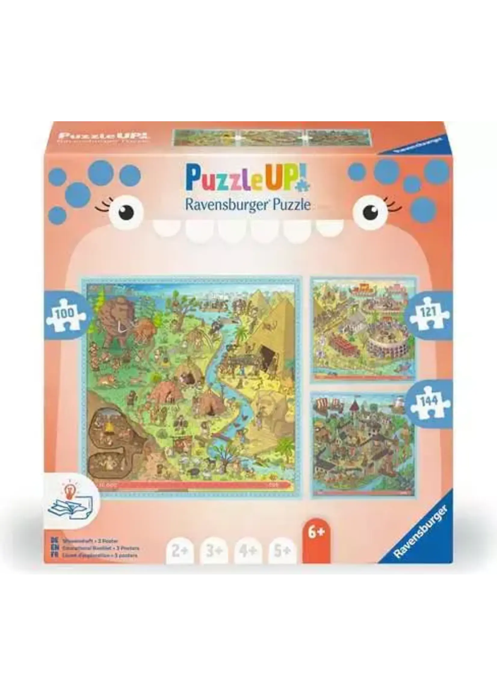 Ravensburger RAV12004005 Puzzle Up History (Puzzlex3-100,121,144)