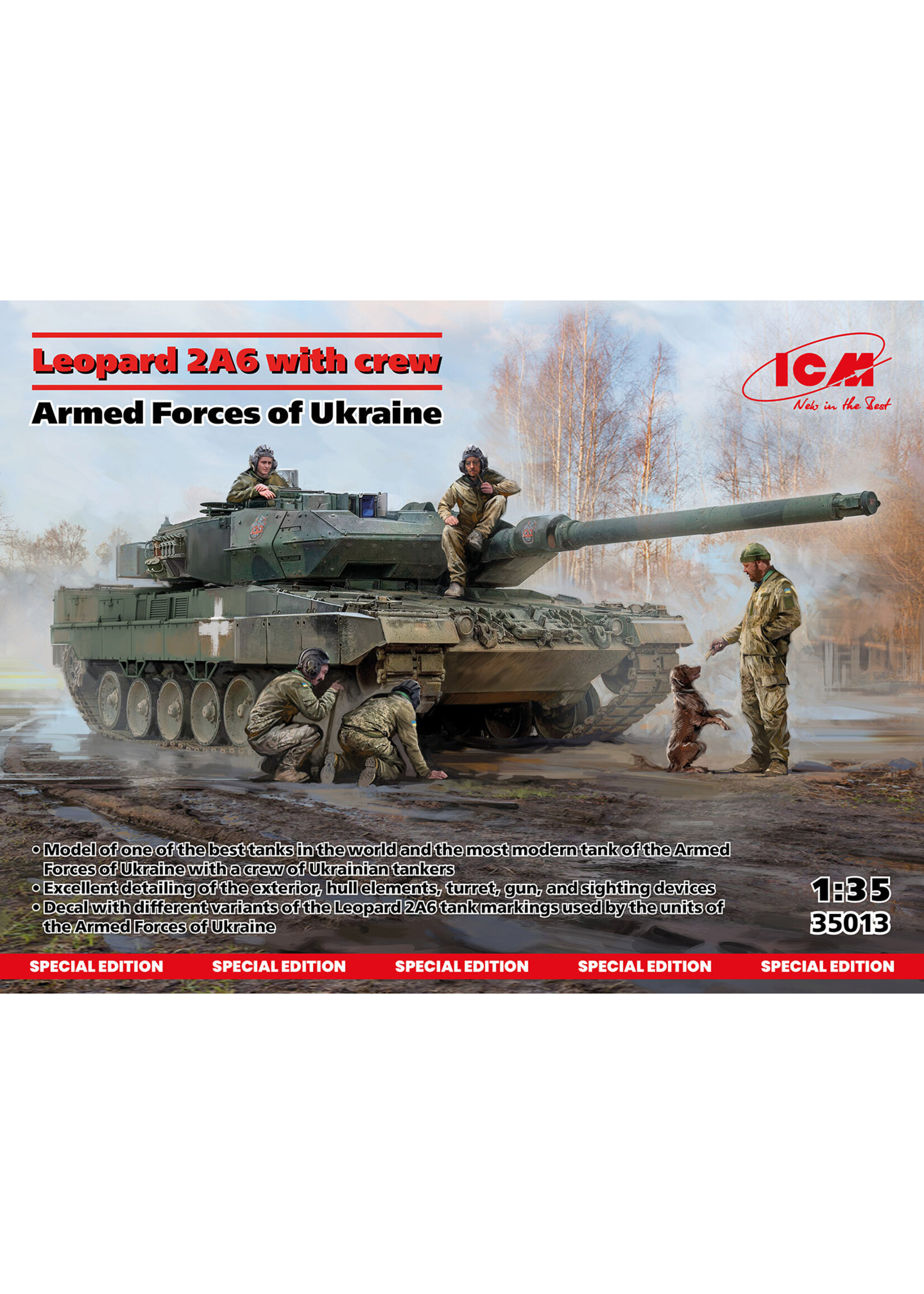ICM ICM35013 Leopard 2A6 with Crew (1/35)