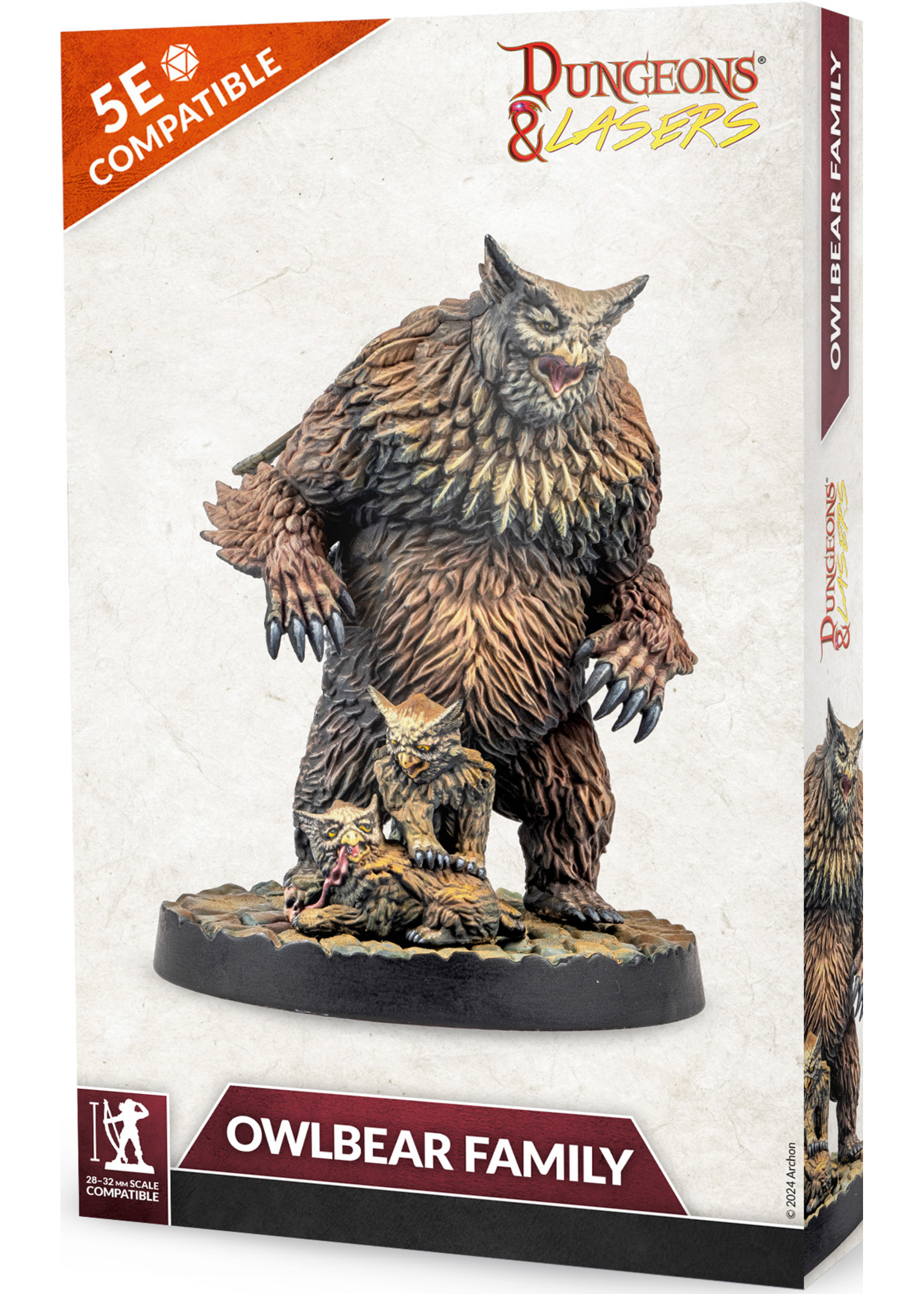 Archon Studio Dungeons & Lasers Owlbear Family