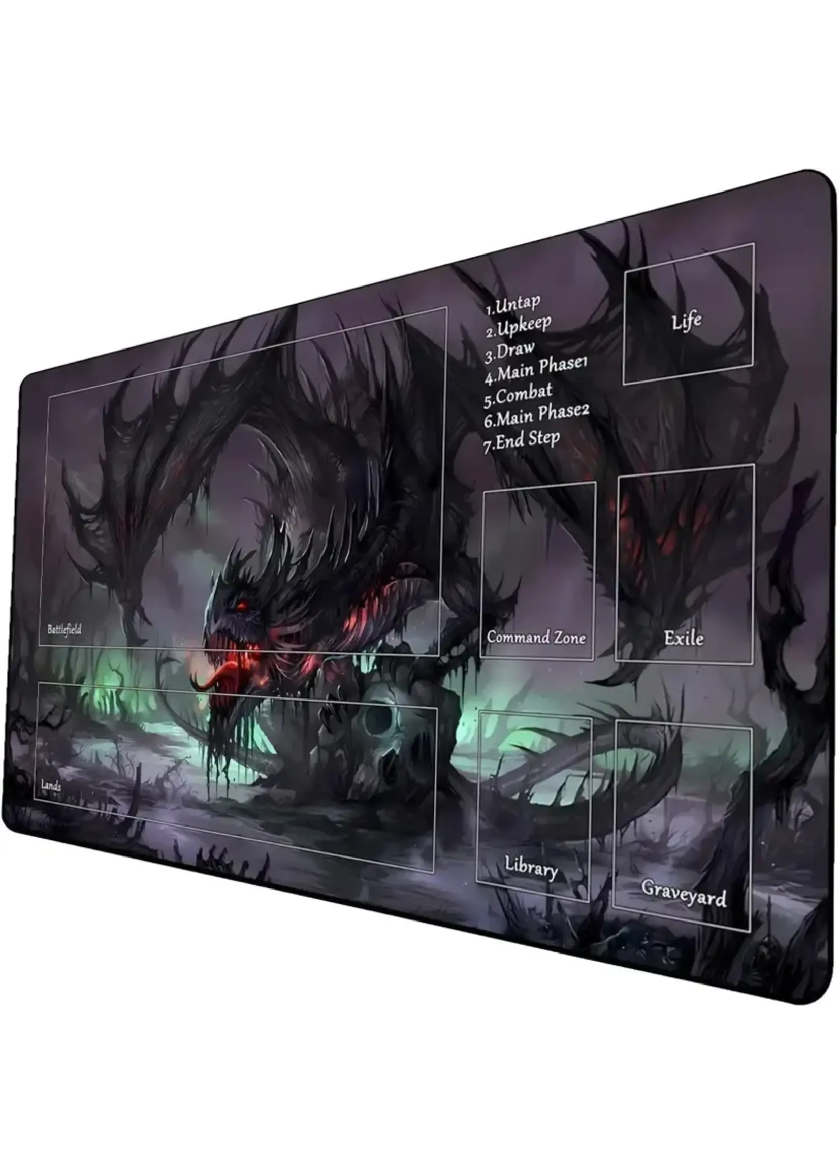 MTG Playmat Swamp Dragon