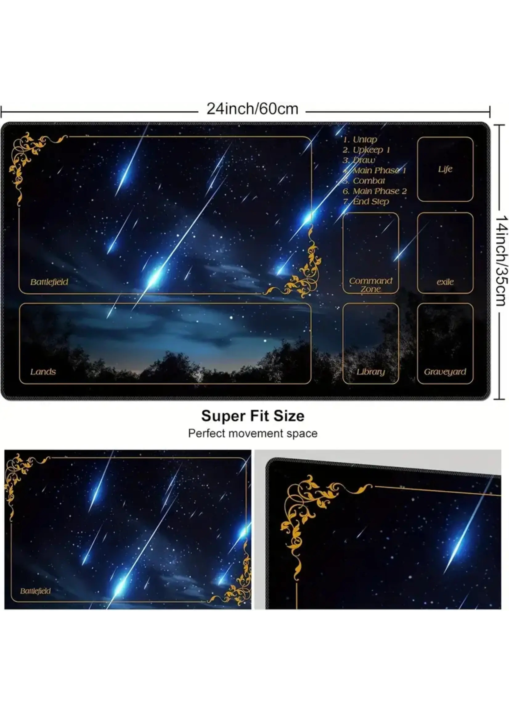 MTG Playmat Meteor Streaks