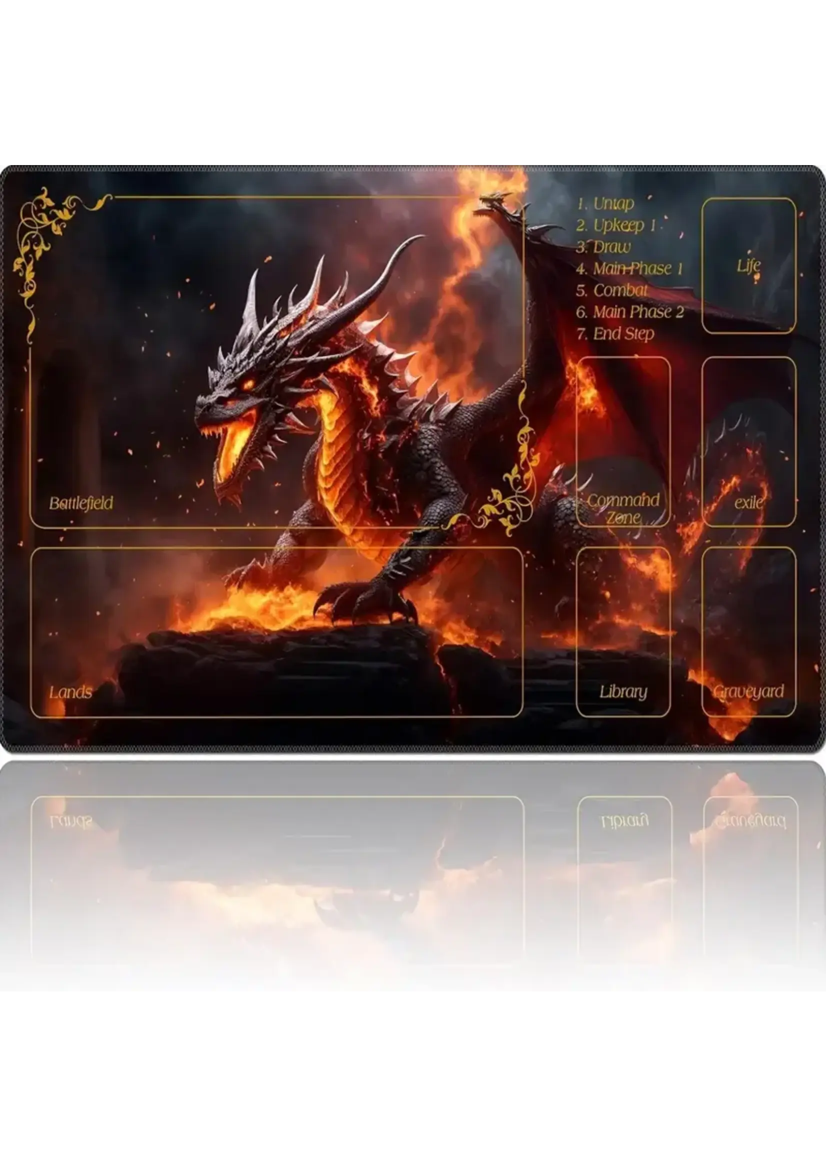 MTG Playmat Red Dragon