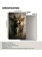 Metal Wall Sign 8x12 Inch Iron Hand Emblem