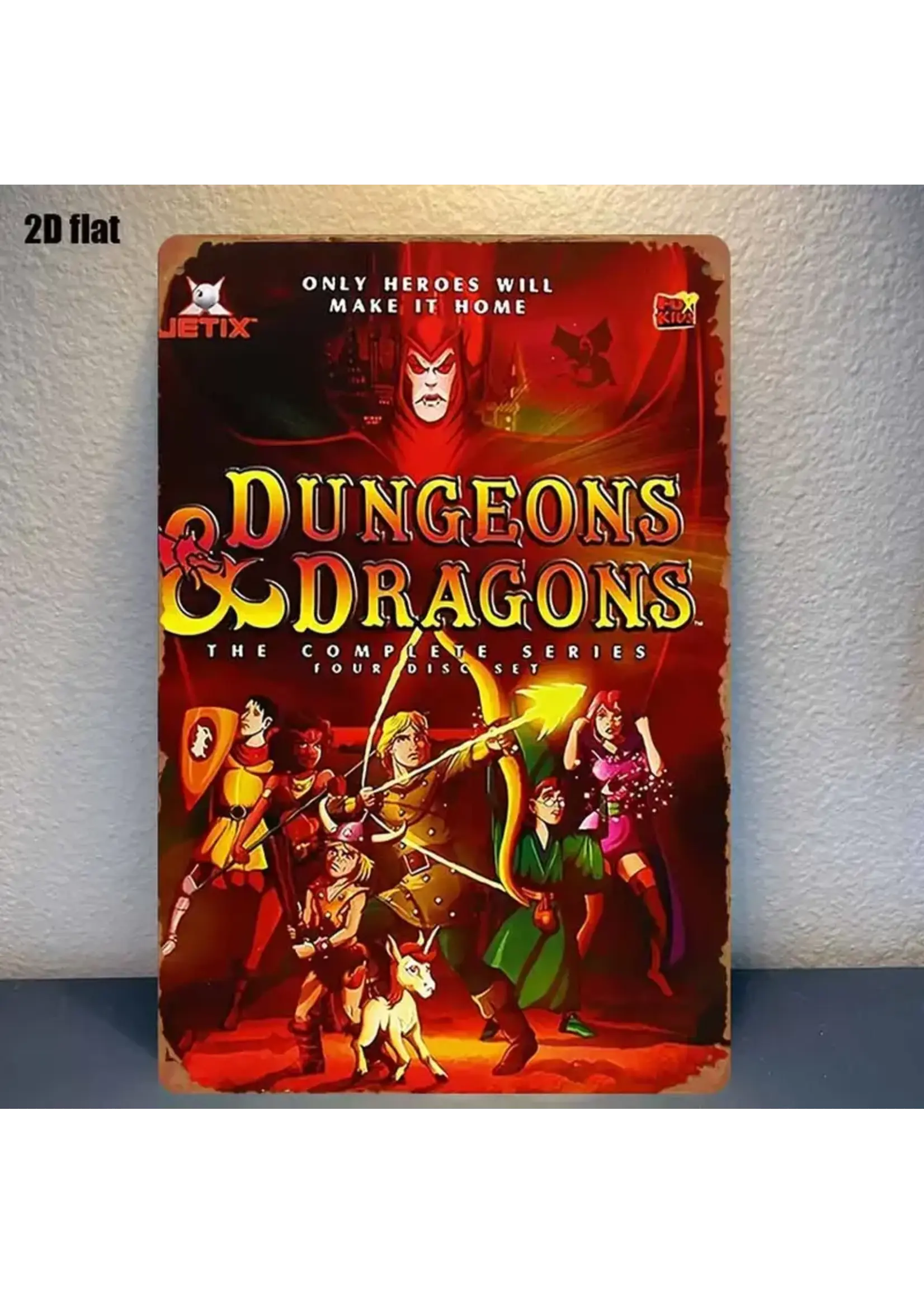 Metal Wall Sign 8x12 Inch D&D Only Heroes Will Make It Home
