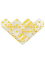 Dice 16mm 10pc Pearl White Golden
