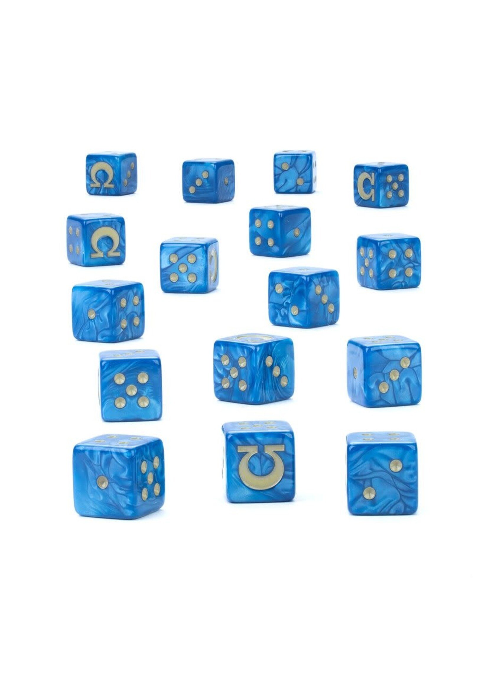 WH40K Ultramarines Dice Set