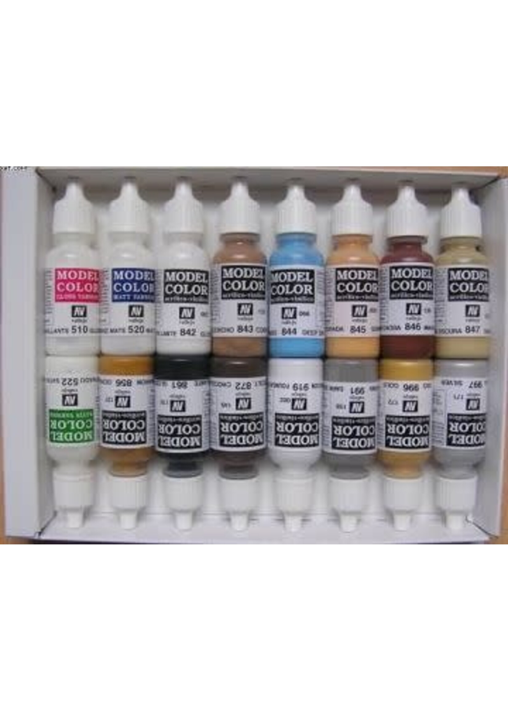 Vallejo VAL70141 Earthtones Paint Set (16pc)