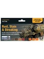Vallejo VAL70183 Staining Rust & Streaking Paint Set (8pc)