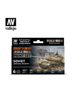 Vallejo VAL70202 WWII Soviet Armour & Infantry Paint Set (6pc)