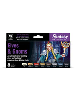 Vallejo VAL70242 Elves & Gnomes Paint Set (8pc)