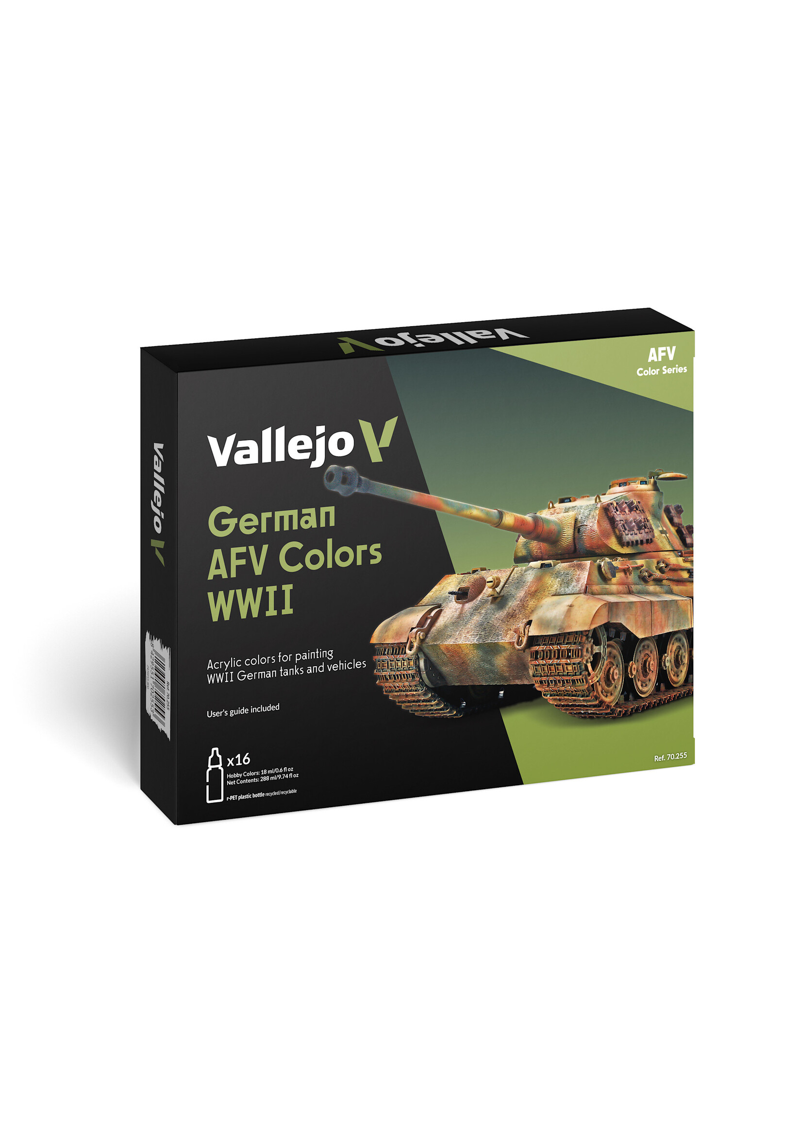 Vallejo VAL70255 German AFV Colors WWII Paint Set (16pc)
