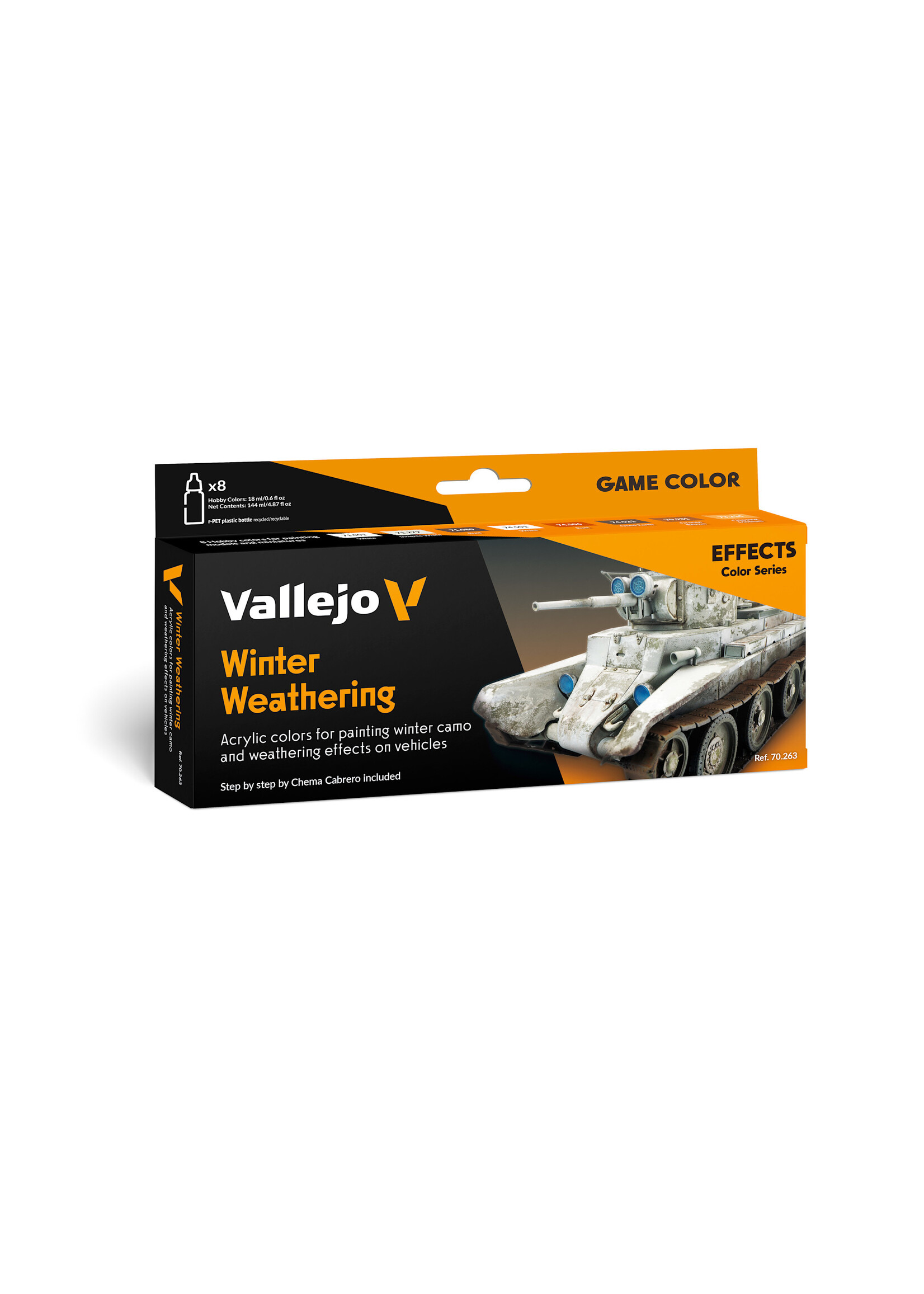 Vallejo VAL70263 Winter Weahering Paint Set (8pc)