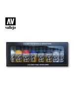 Vallejo VAL71174 Model Air Basic Colors Paint Set (8pc)