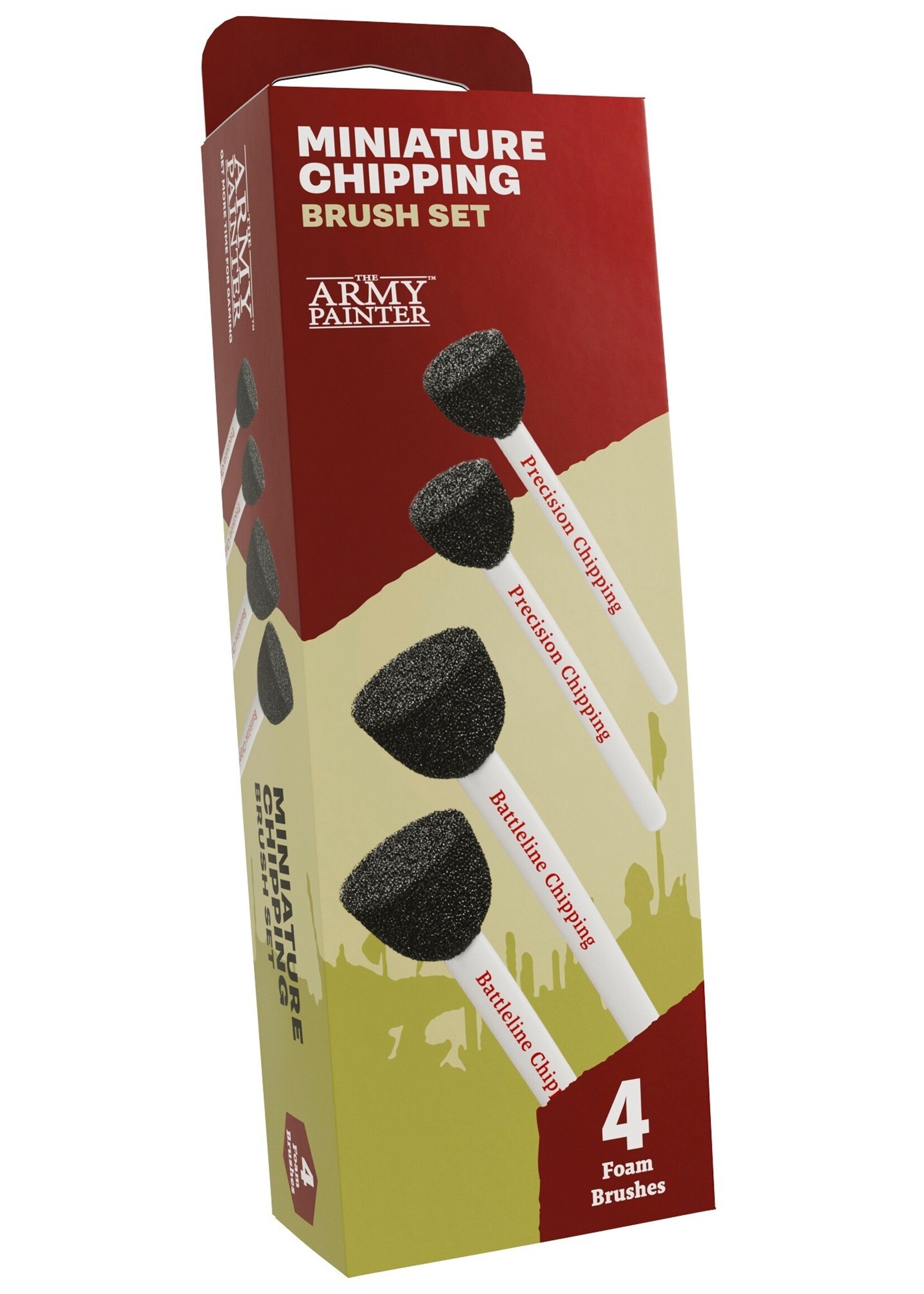 Army Painter Miniature Chipping Brush Set (4pc)