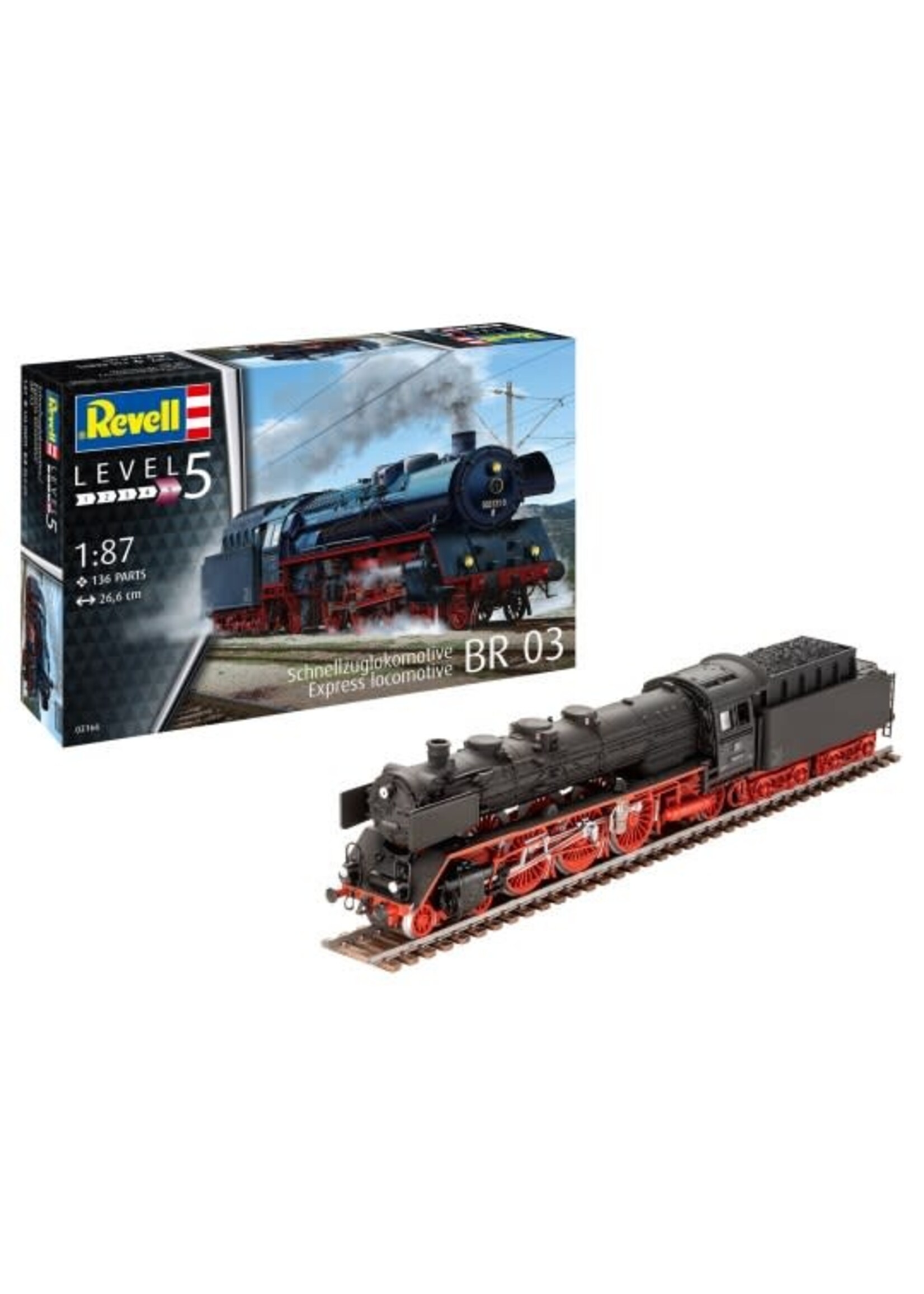Revell Germany RVG2166 Standard Express Locomotive 03 Class with Tender (1/87)