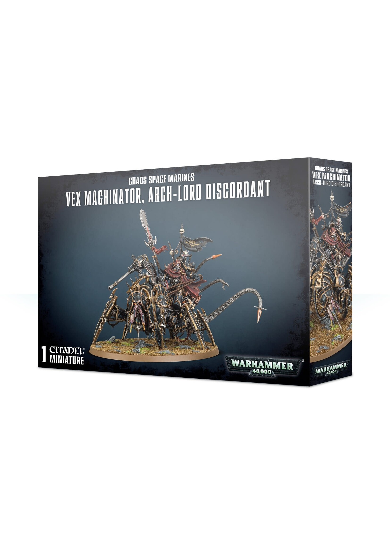 WH40K Chaos Space Marines Vex Machinator Arch Lord Discordant on Helstalker