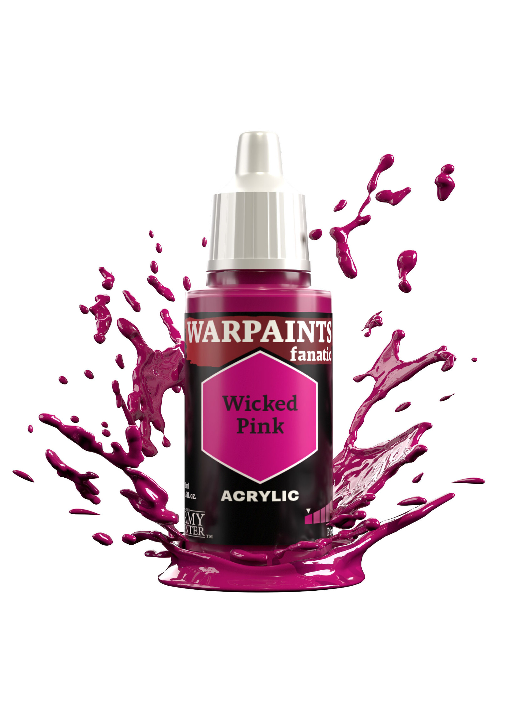 Army Painter WARPAINTS: FANATIC ACRYLIC WICKED PINK 18ml