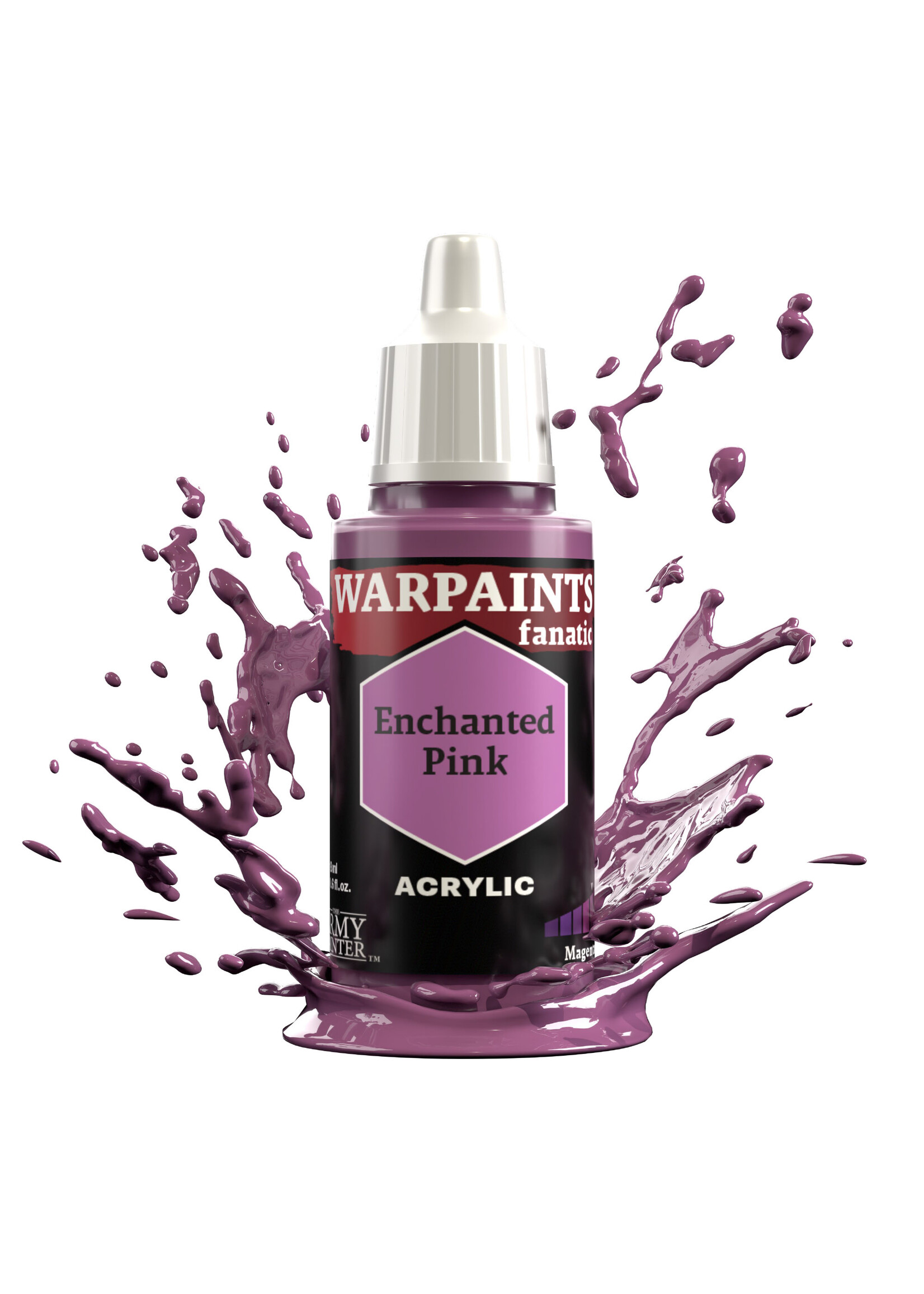 Army Painter WARPAINTS: FANATIC ACRYLIC ENCHANTED PINK 18ml