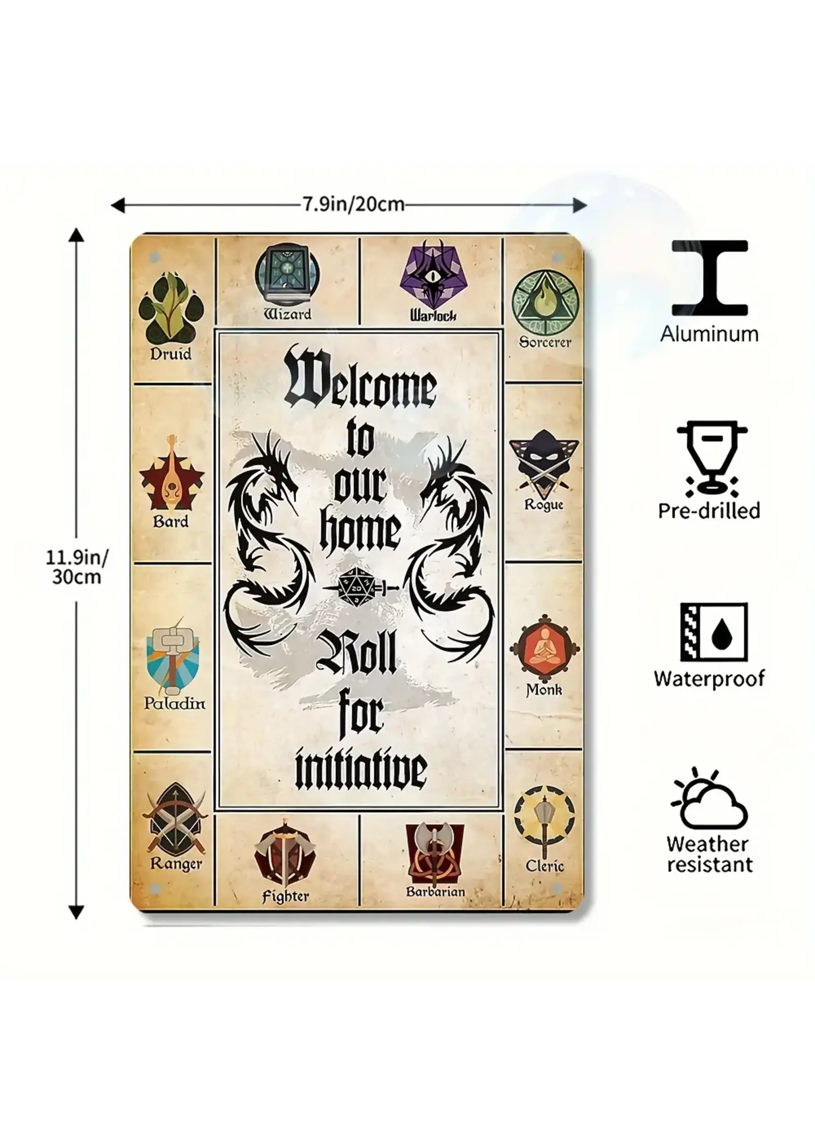 Metal Wall Sign 8x12 Inch Welcome to our Home