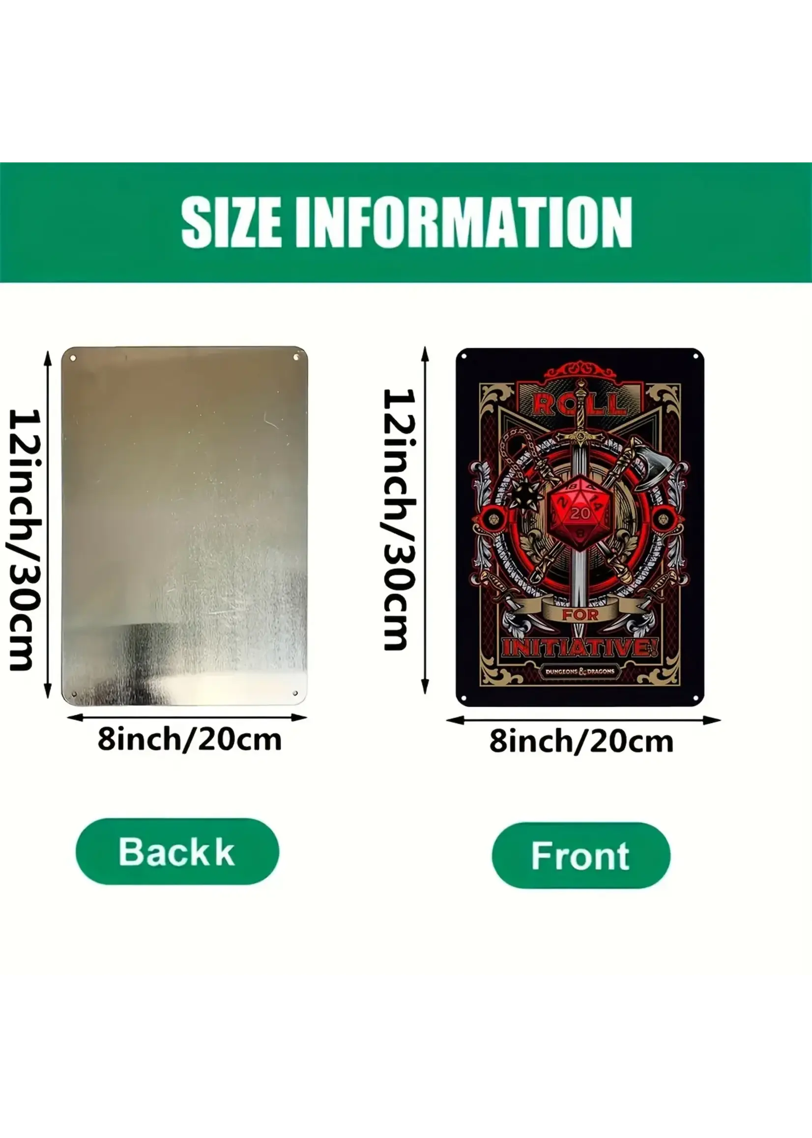 Metal Wall Sign 8x12 Inch Roll for Initiative