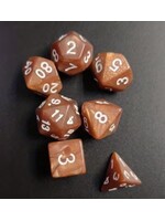 Dice RPG 7pc Pearl Coffee