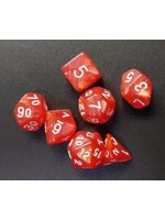 Dice RPG 7pc Pearl Red
