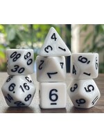 Dice RPG 7pc Opaque White