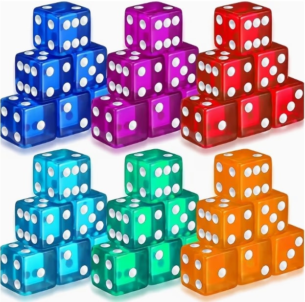 Tier 2 T2 19mm 12pc Transparent Assorted Colors - CompuSoft & The Game ...
