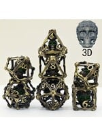 Tier 6 T6 RPG Metal Skull Antique Bronze w/Green